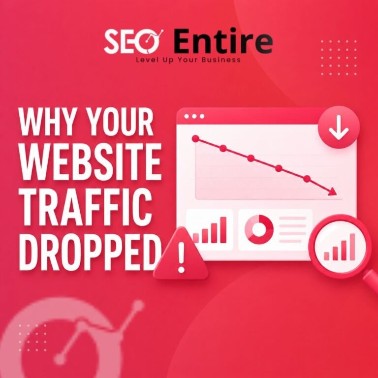 website traffic dropped